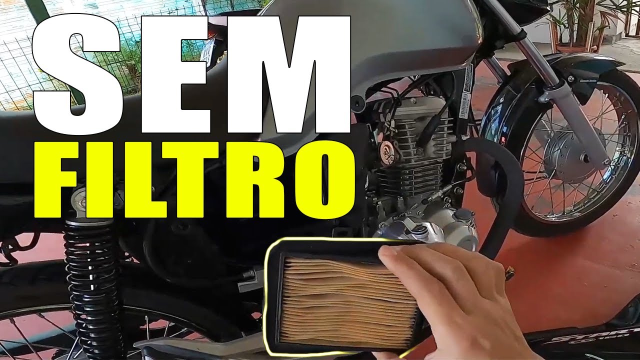 como tirar o filtro da moto start 160 / fan 160 / titan 160 - YouTube