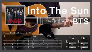 BTS - Into The Sun l Guitar Tutorial (TAB   Chords) #guitar #cover #tutorial #kpop #bts #intothesun
