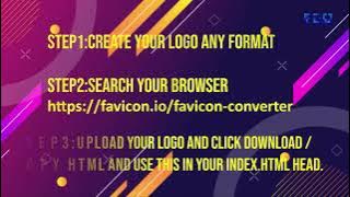 Create favicon.ico for any format for react app  2021 🔥