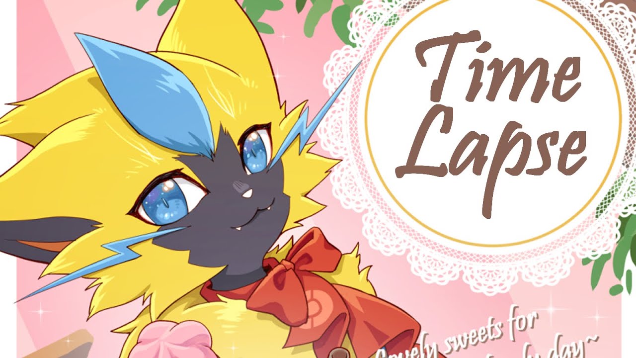 Valentine Pokemon Cafe Zeraora Time Lapse