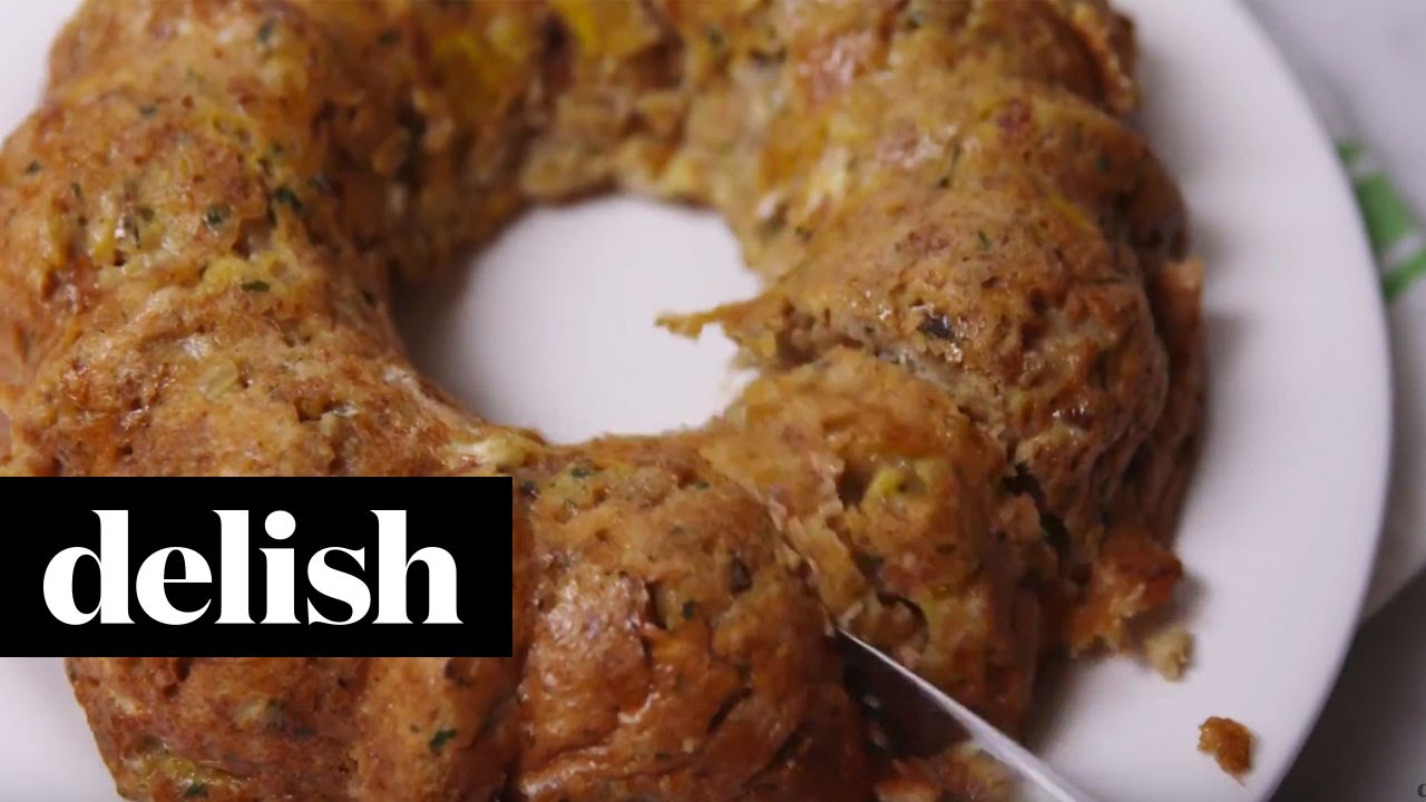 How To Make A Bundt Pan Stuffing Ring Delish YouTube