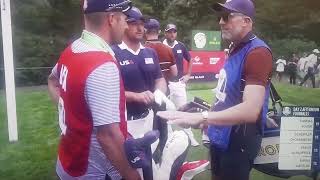 🥊Fight between Justin Rose and Bryson DeChambeau's/Cameron Young's caddy Ryder Cup Golf USA v Europe