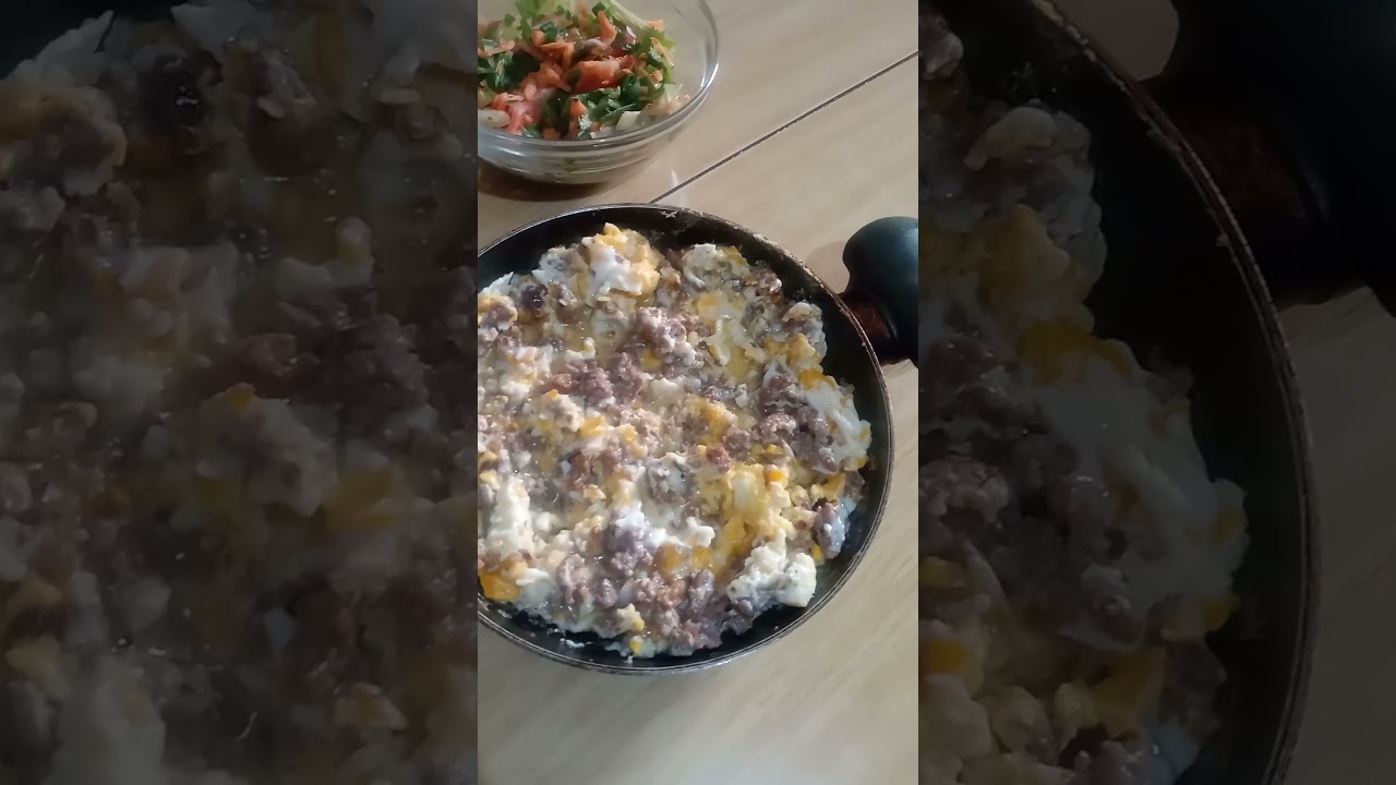 kıymalı yumurta#kahvaltılıktarifler#pratikyemekler#kahvaltı#öğrencitarifleri#hızlıkahvalti #lezzet