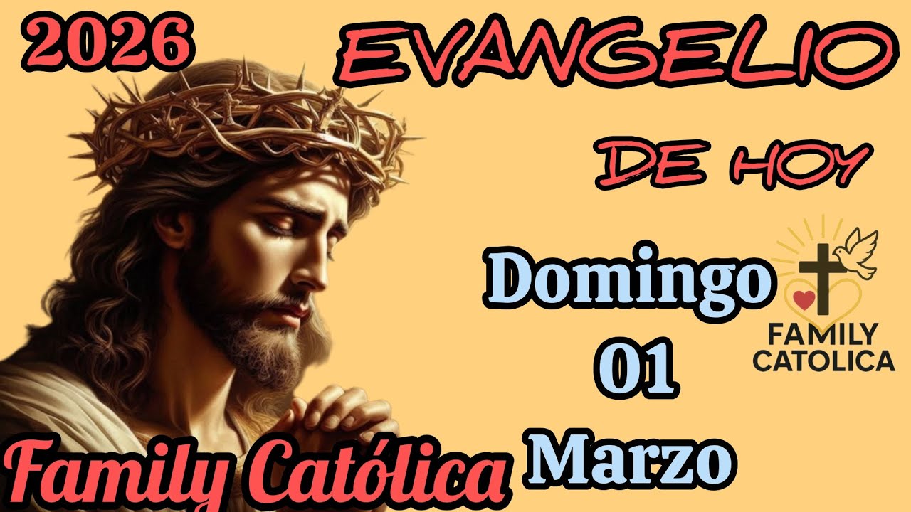 Evangelio de Hoy Dom 01/03/2026 Mt. 17, 1-9 (Reflexion)Familycatolica #Evangelio 📖🙏