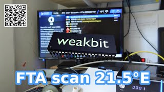 FTA scan 21.5°East Eutelsat 21B satellite