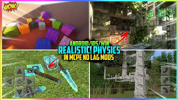 🔥TOP 5 REALISTIC MODS FOR MCPE [1.19+] IN ANDROID NO LAG MINECRAFT PE