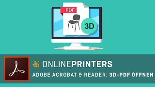 Mit Acrobat ein 3D-PDF öffnen sowie 3D-Inhalte importieren