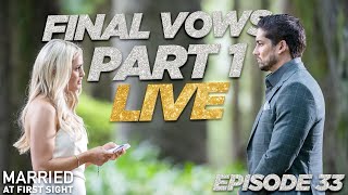 AFTER MAFS Australia | FINAL VOWS #1 | LIVE