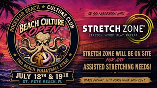 Beach Culture joins Powers w/ Stretch Zone, St. Petersburg, FL. Beach Culture Open 08/18