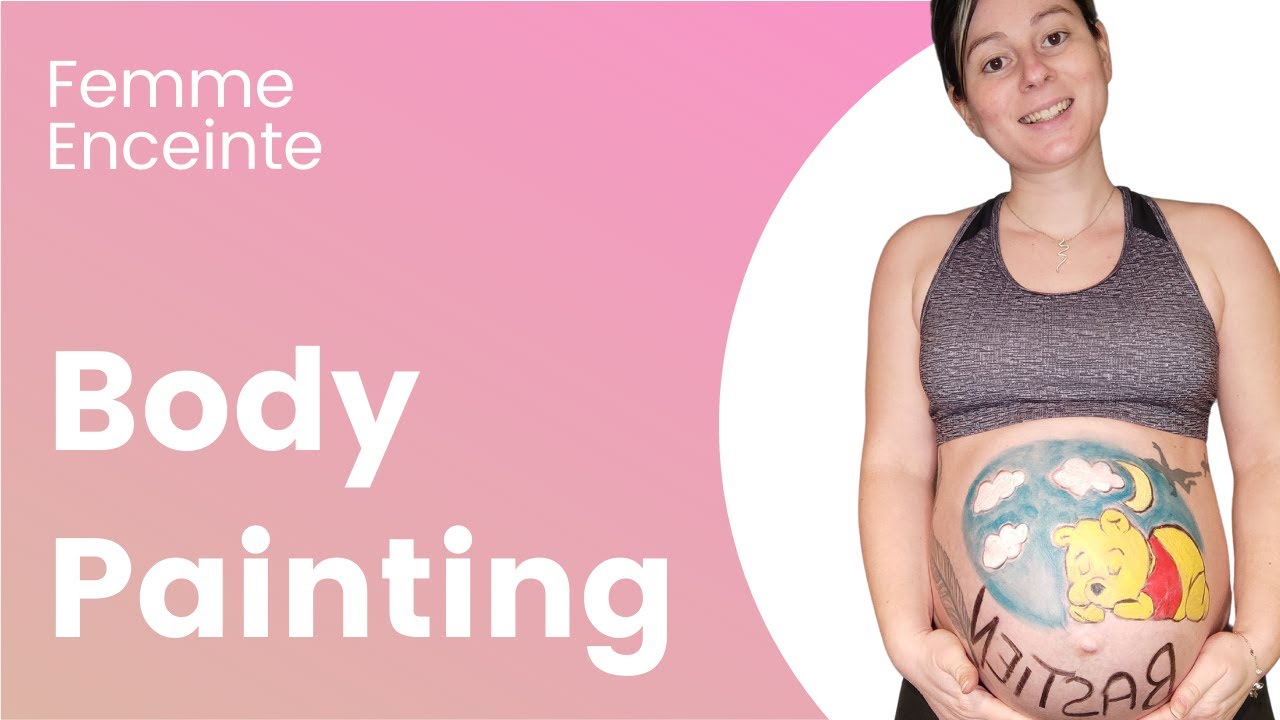Body Painting Femme Enceinte - YouTube