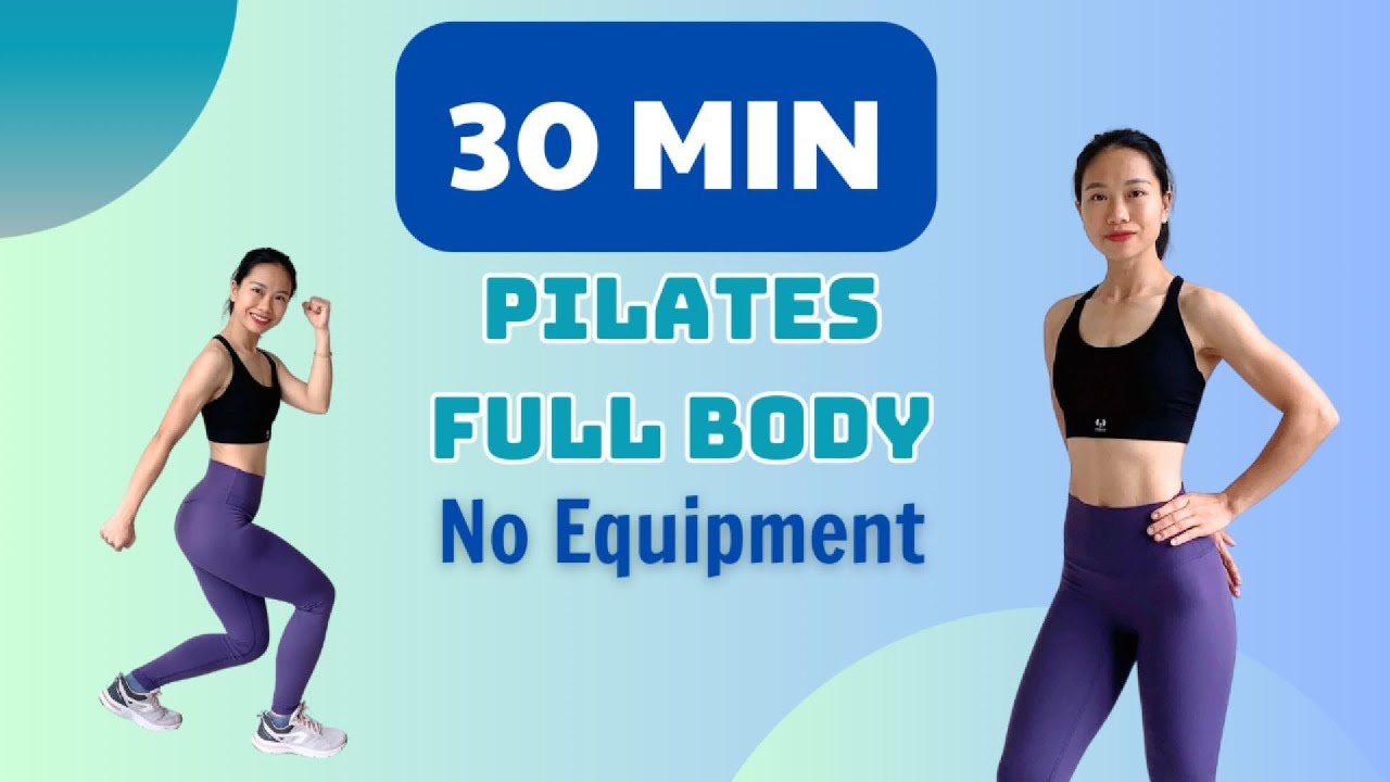 30 MIN PILATES FULL BODY AT HOME - No Equipment. - YouTube