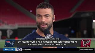 Kyle Van Noy roasts a salty Falcons fan