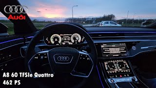 2024 Audi A8 60 TFSIe Quattro 462 PS NIGHT POV DRIVE ROTTERDAM (60 FPS/1440p)