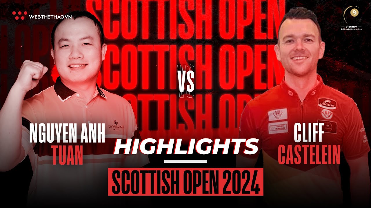 HIGHLIGHTS NGUYỄN ANH TUẤN vs CLIFF CASTENLEIN GIẢI BILLIARDS