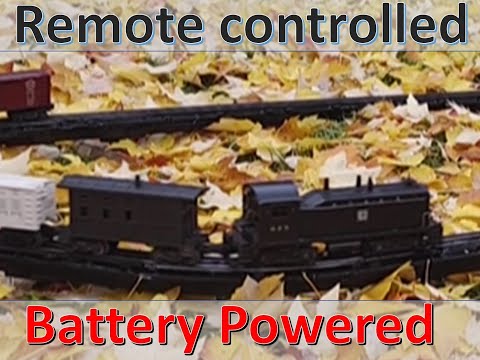 Capa de DIY Battery powered remote controlled train