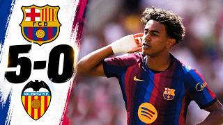 Barcelona HUMILIATE Valencia 5-0! Five Goals in a Stunning Masterclass | Highlights