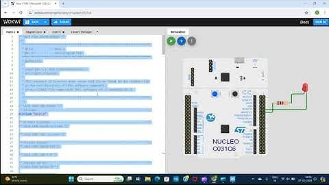1.STM32 | HAL Programming | Online Simulator | LED Toggling