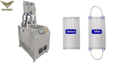 High Speed Automatic Disposable Medical Face Masks Earloop Welding Machine 30 Pieces per min