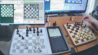 Stockfish 16.1 vs Berserk 13 using two Chessnut boards