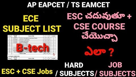 ECE SUBJECTS|ALL SEMESTERS SUBJECTS|#apeamcet2022 #tseamcet2022 #btech #btech2022 #ece #ece_subjects
