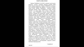 Mehtap Taşkıranın İftiraları