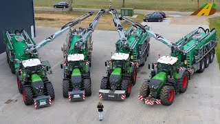 Großeinsatz Gülle fahren - NEW Fendt 942 & 1050 Vario Traktoren Samson Güllewagen driving slurry