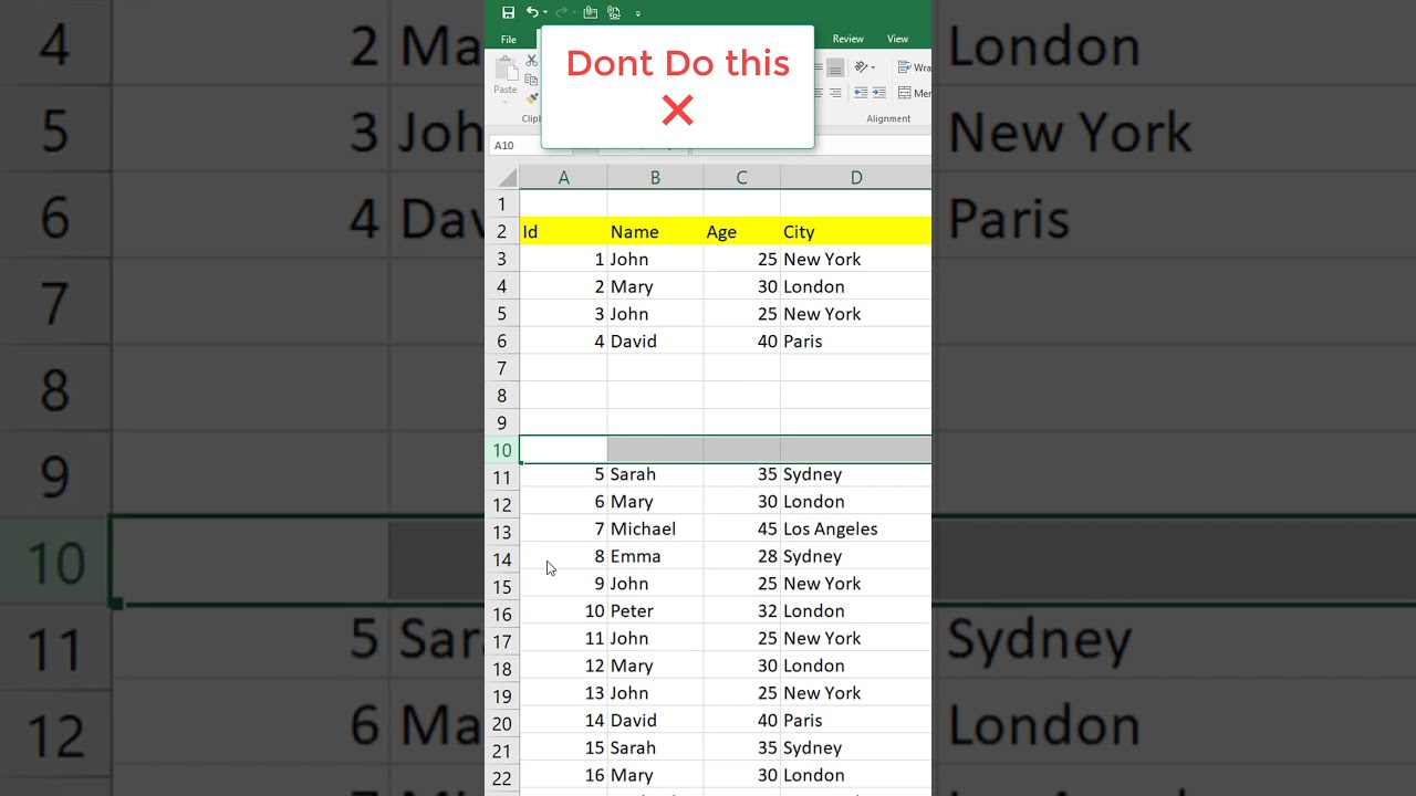 📊Excel Tips: Learn How to Insert Multiple Rows Quickly! 🚀