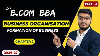 B.Com / BBA : Business Organisation| Co-operatives &amp; Classifying Companies | Chapter 2 | Part 4