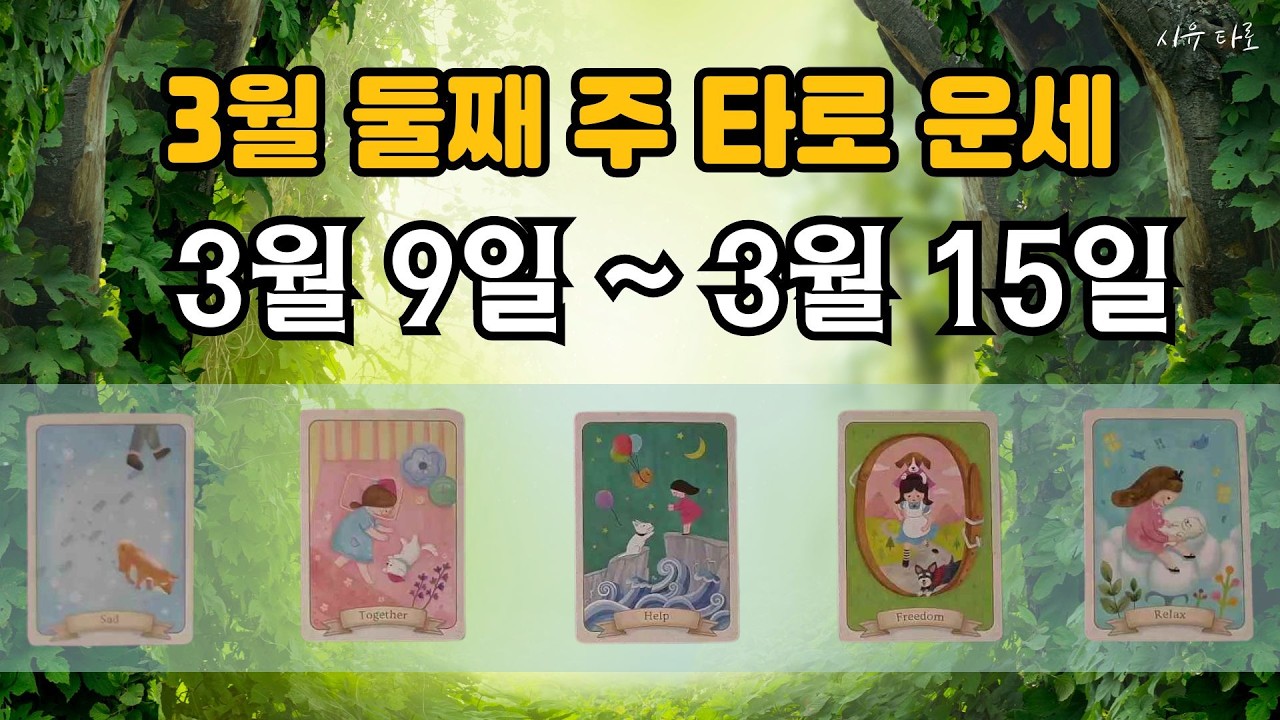 [타로주간운세]🌈3월 둘째 주_3월 9일~3월 15일