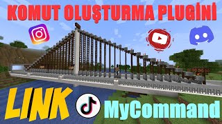 Aternos Komut & Link Oluşturma Plugini Mycommand Minecraft Güncel