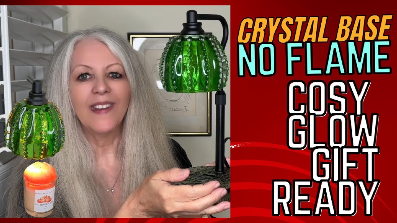 Luxury Crystal Candle Warmer Lamp Adjustable Height & Dimmer 