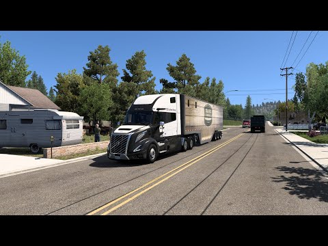 ATS Washington DLC Gameplay⛰️|| One way road + nature sounds 4k ultrahd 