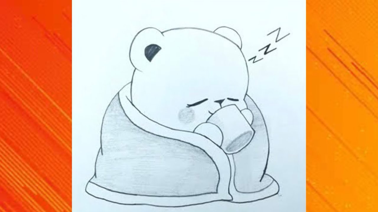 How to draw dudu and coffee drawing 🥰😘| drawing | easy step | Anku art 