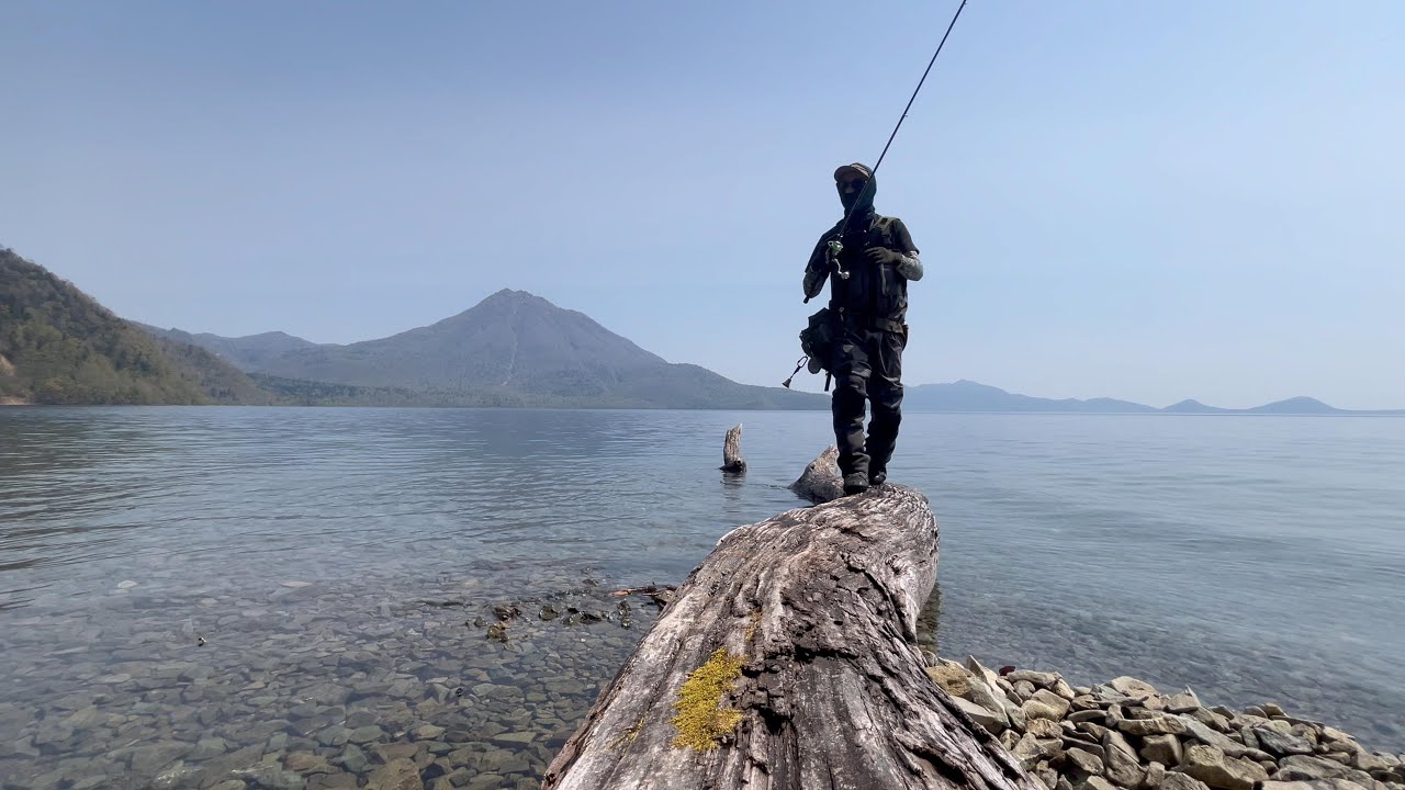 【支笏湖】新メソッド『ノックアップ釣法』 凪の1時間で3本の実績