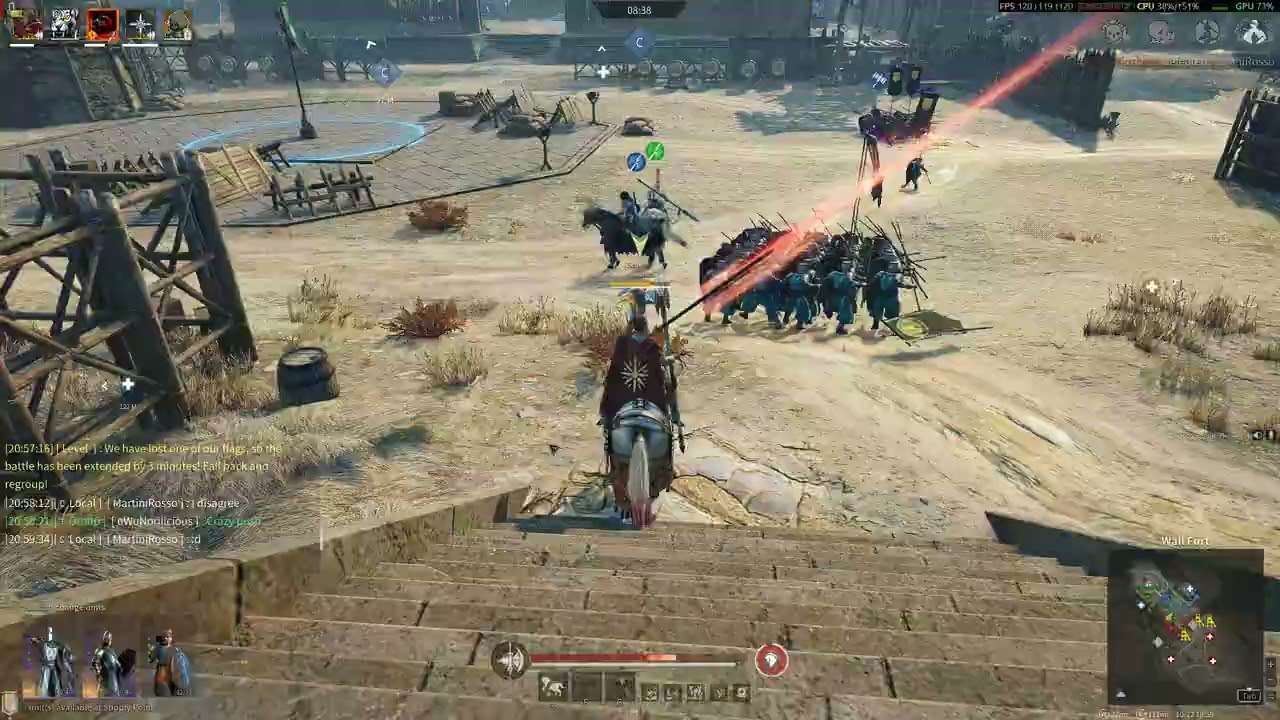 Conqueror's Blade: Wall fort defense, wonderful group push on wall