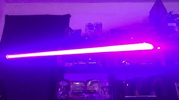 Saberforge Prodigy CFX install with in hilt RGrB Led.