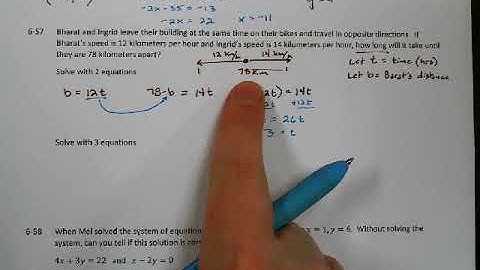 CPM Integrated I Lesson 6.2.2 Solving Systems of Equations Using Substitution