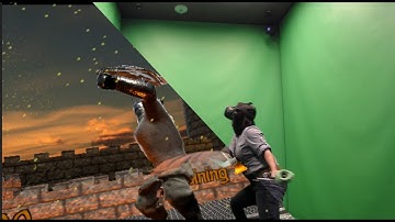 Sword Master VR recorded in Mixed Reality