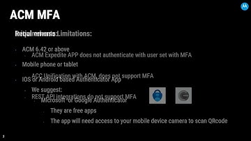 ACM Multi-Factor Authentication