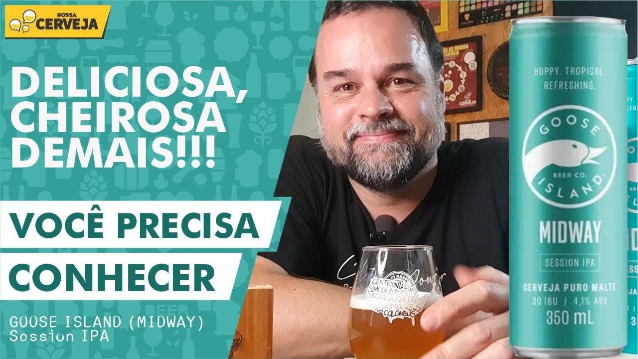 Session IPA GOOSE ISLAND - MIDWAY UMA CERVEJA MARAVILHOSA LEVE REFRESCANTE