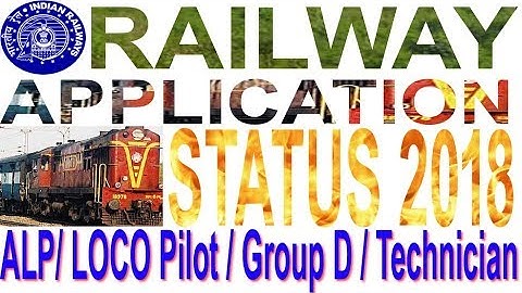 Check your Railway Group- D |loco Pilot|Technician Application Status Reject or Accept Offcial Link.