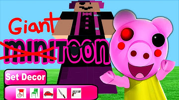 HOW TO BUILD A GIANT MINITOON in PIGGY 🐷 BUILD MODE (NEW!) ROBLOX GAMING