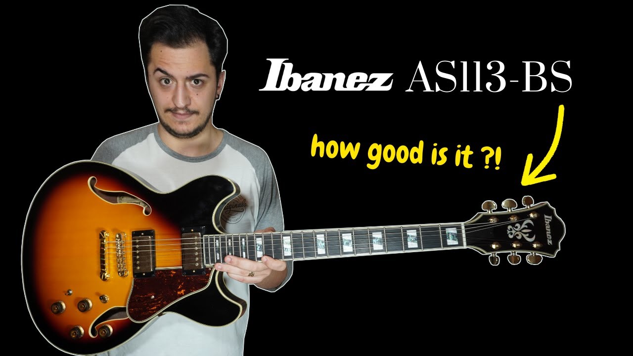 Semi-Hollow Body Guitar under $1000? | IBANEZ AS113-BS Review