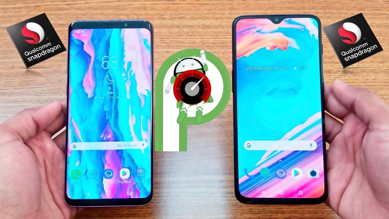 oneplus 6t vs samsung s9 plus speed test