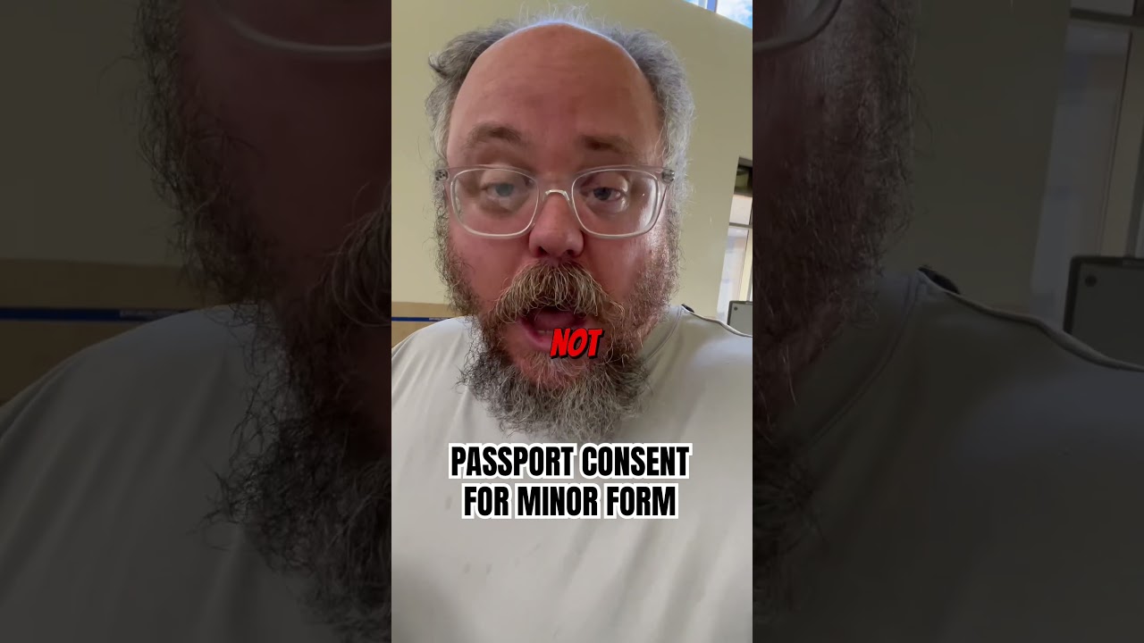 PASSPORT CONSENT FOR A MINOR FORM ✈️ (Why You Need a Passport Consent for a Minor Form Notarized)