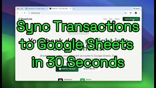Sync Bank Transactions to Google Sheets in 30 Seconds