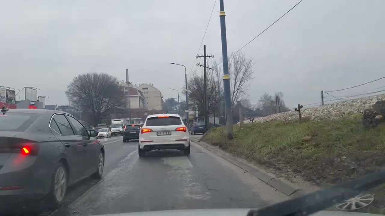 Kragujevac vožnja kroz grad, 07.02.2026. Dragobraća- Lepenički Bulevar- Beloševac