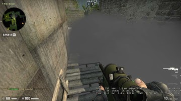 Ancient B site one way smoke for CT defense CSGO