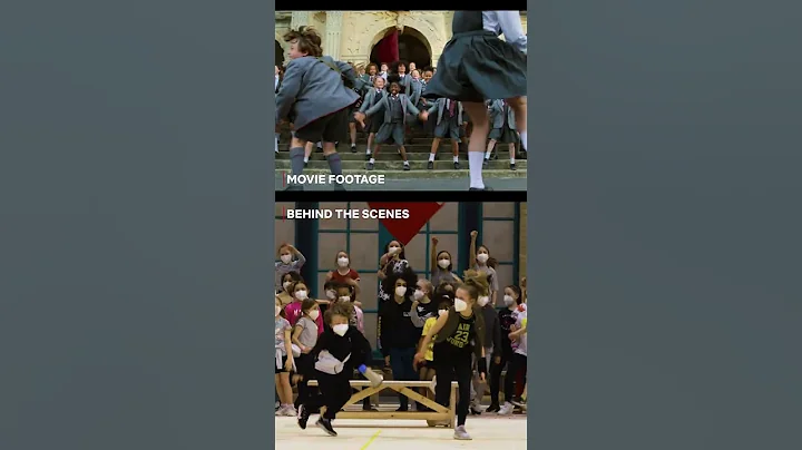 BTS of the dance scene in Roald Dahl's #Matilda th...