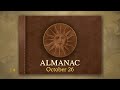 Almanac: October 26